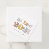 Modern bij laatste 2021 gelukkig nieuwjaarsgeschen bedankjes labels (In situ)