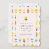 Modern Bikini Tiener Tween Verjaardag Zwembad Part Kaart (Voorkant)