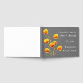 Modern Billy Bob wildflower waterverf bruiloft Gastenboek (Volledig)