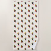 Modern Bird Beach Handdoek Grappig (Voorkant)
