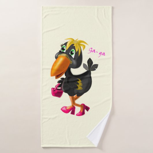Modern Bird Funny Badhanddoek - (Badhanddoek)