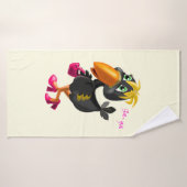 Modern Bird Funny Badhanddoek - (Badhanddoek)