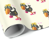 Modern Bird Funny Wrapping Papier -  (Rol Hoek)