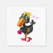 Modern Bird Napkins Fun Servet (Voorkant)