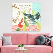 Modern  Bird stretched doek Canvas Afdruk (Insitu (Woonkamer))