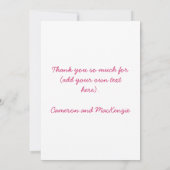 Modern Bird Watercolor Personalized Thank You Bedankkaart (Achterkant)