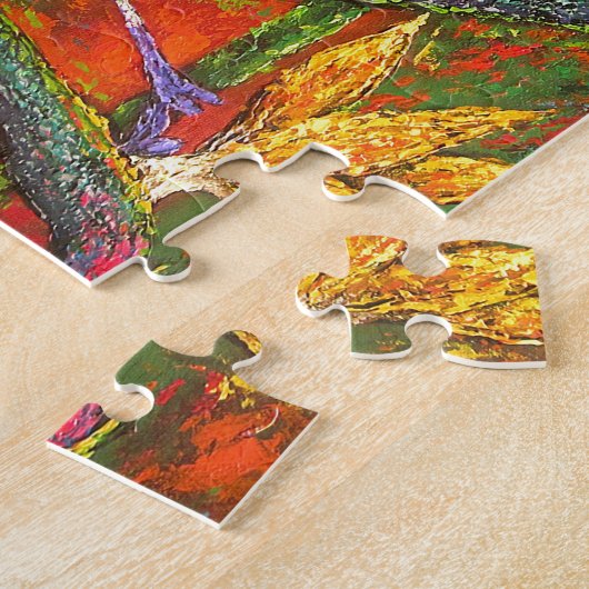 Modern Birds Of Paradise Floral Challenging Legpuzzel (Zijkant)