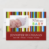 Modern Birth Announcement Aankondiging (Voorkant)