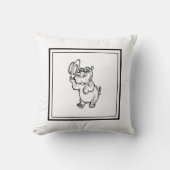Modern Birth Baby Boy voor kinderen Hippopotamus Kussen (Voorkant)