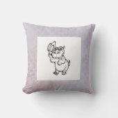 Modern Birth Baby Boy voor kinderen Hippopotamus Kussen (Voorkant)