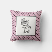 Modern Birth Baby Boy voor kinderen Hippopotamus P Kussen (Voorkant)