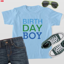 Modern Birthday Boy Navy Blue Custom Age Number