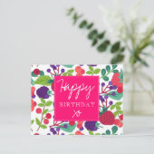 Modern Birthday Briefkaart (Staand voorkant)