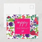 Modern Birthday Briefkaart (Voorkant / Achterkant)