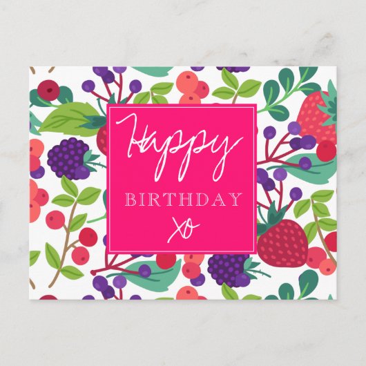 Modern Birthday Briefkaart (Voorkant)