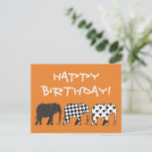 Modern Birthday Briefkaart (Staand voorkant)
