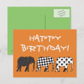 Modern Birthday Briefkaart (Voorkant / Achterkant)