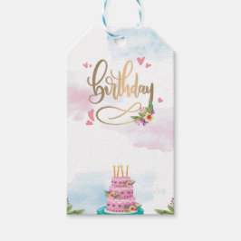 Modern Birthday Cadeaulabel