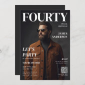 Modern Birthday Custom Magazine Cover Portrait (Voorkant / Achterkant)