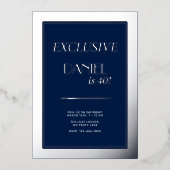 Modern Birthday Custom Magazine Hoesje, Portret Folie Uitnodiging