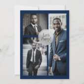 Modern Birthday Custom Magazine Hoesje, Portret Kaart (Achterkant)