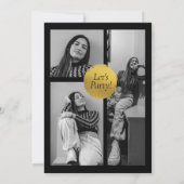 Modern Birthday Custom Magazine Hoesje, Portret Kaart (Achterkant)