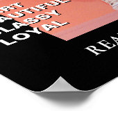 Modern Birthday Custom Magazine Hoesje, Portret Poster (Hoek)