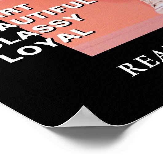 Modern Birthday Custom Magazine Hoesje, Portret Poster (Hoek)