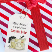 Modern Birthday Cute Pirate Map Treasure Cadeaulabel