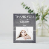 Modern Birthday Dank u voor de fotokaart voor kind Briefkaart (Staand voorkant)
