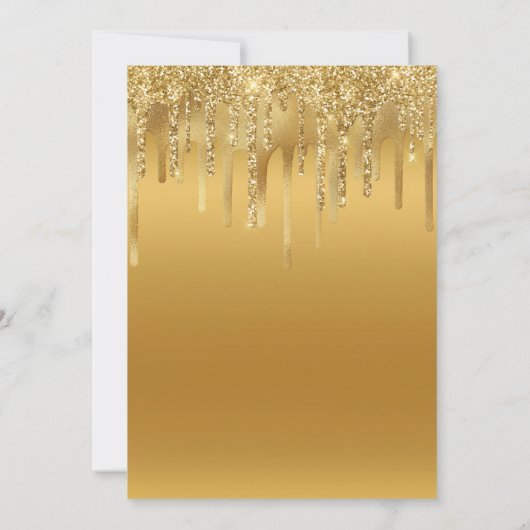 Modern Birthday Driving Gold-gepersonaliseerd Kaart (Achterkant)