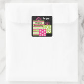 Modern Birthday Gift Label Stickers (Tas)