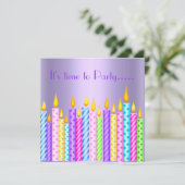 MODERN BIRTHDAY PARTIJ VIA MUMSBUBSNGRUBS KAART (Staand voorkant)