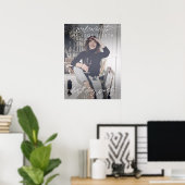 Modern Birthday Party Photo Welcome Elegant Script Poster (Thuiskantoor)