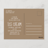 Modern Birthday Photo Ice Cream Sprinkles Cute Briefkaart (Achterkant)