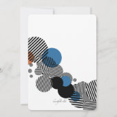 Modern Birthday Photo Invitation Kaart (Achterkant)