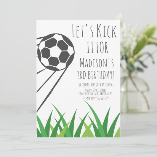 Modern Birthday Sports Ball Kaart (Staand voorkant)