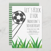 Modern Birthday Sports Ball Kaart (Voorkant / Achterkant)