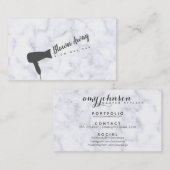 modern blaasbaar haarstaafgranaat visitekaartje (Voorkant / Achterkant)