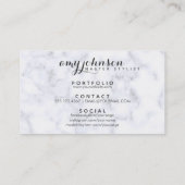 modern blaasbaar haarstaafgranaat visitekaartje (Achterkant)