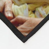 Modern Black 9 Photo Collage voor opa Fleece Deken (Hoek)