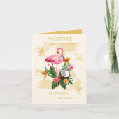 Modern Black and Gold Destination Passport Wedding (Voorkant)