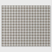 Modern Black and Gold Geometric Plaid Cadeaupapier (Vlak)