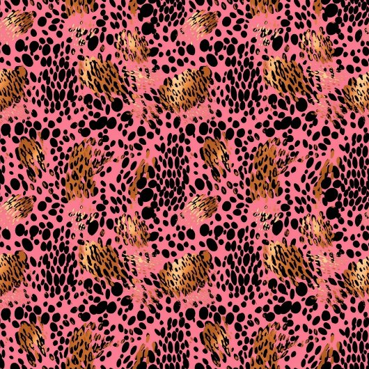 Modern black and gold leopard skin birthday wrap medium cadeauzakje