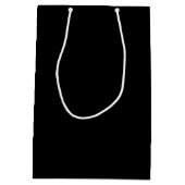 Modern Black and Gold Personalized Groomsman Medium Cadeauzakje (Achterkant)