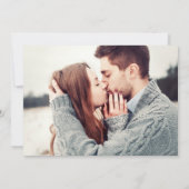 Modern Black and Gold Script 2 Photo Wedding Kaart (Achterkant)