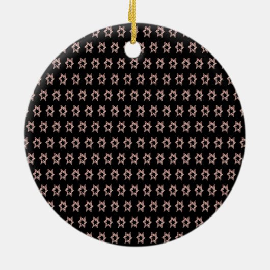 Modern Black and Roos Gold Happy Nieuwjaar 2022 Keramisch Ornament (Achterkant)
