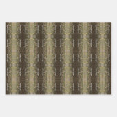 Modern Black and Rust Fisherman's cadeau Inpakpapier Vel (Voorkant 3)