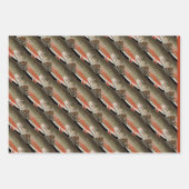 Modern Black and Rust Fisherman's cadeau Inpakpapier Vel (Voorkant 2)