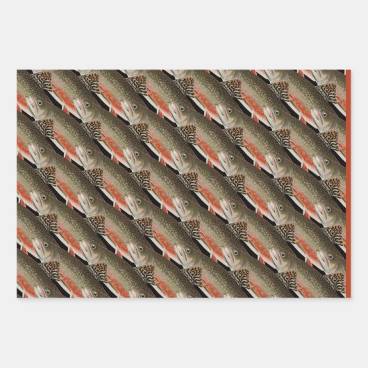 Modern Black and Rust Fisherman's cadeau Inpakpapier Vel (Voorkant 2)